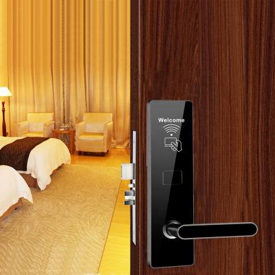 China high quality 304 stainless steel hotel door lock rfid card with free software system key door lock mortise hotel lock for sale