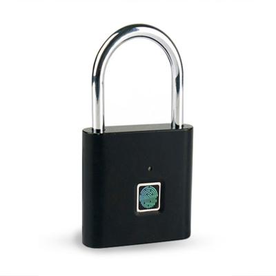 China Wide Application USB Door Lock Smart Keyless Touch Metal Fingerprint Outdoor Padlock for sale