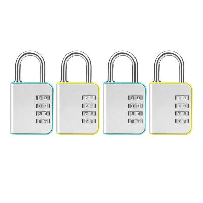 China Zinc Alloy Safe Outdoor Combination Locks 4 Digit Combination Padlock Smart Password Code Lock For Backpack Window Door Cabinet Locks for sale