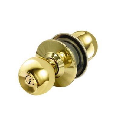 China Cylindrical Round Stainless Steel Entry Locked Stainless Steel Knob Door Lock for sale