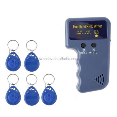 China Factory Price RFID Card Reader Copier Writer Duplicator Programmer Rewritable Read ID Keyfob Tags Copier 125Khz Handheld for sale