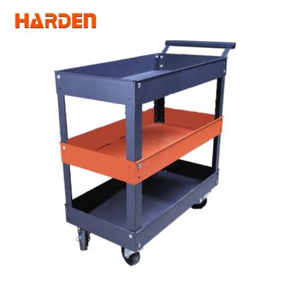 China Household Tool Kit Harden High Quality Professional Household Tool Steel Three Drawer Cabinet With Wheels for sale