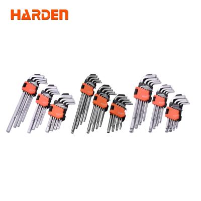 China End Or Release Harden Professional Chrome Vanadium 9 PCS Medium Hex Key Allen Wrench Set for sale