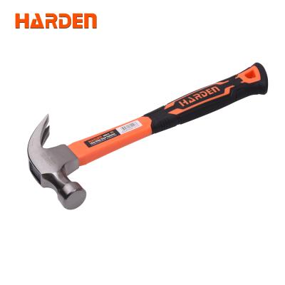 China Professional Claw Hammer Carbon Steel DIY Tool Fiberglass Handle Claw Hammer for sale