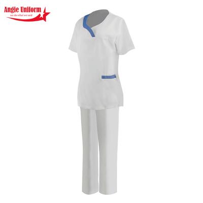 China Cheap Comfortable And Skin-friendly Hospital Uniform Set Short Sleeve Nursing Clothes Uniform for sale