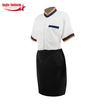 China restaurant & High Quality White Short Sleeve Bar Executive Quality Cooking Chef Clothes Wear Kitchen Clothes for sale