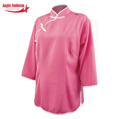 China Design High Quality Hotel Housekeeping Cotton Service Staff Hotel Hotel Cleaning Uniforms for sale