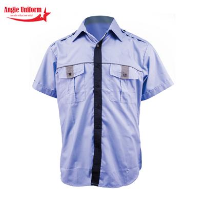 China Global Wholesale Hot Selling Anti-Wrinkle Short Sleeve Two Pockets Work Wear Mens Shirts for sale