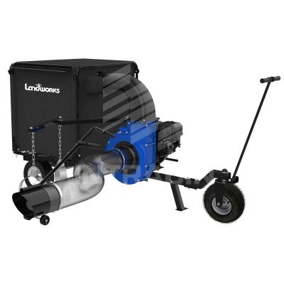 China 180 galones de la capacidad de Tow Behind Leaf Vacuum Blower comenzar de manual en venta