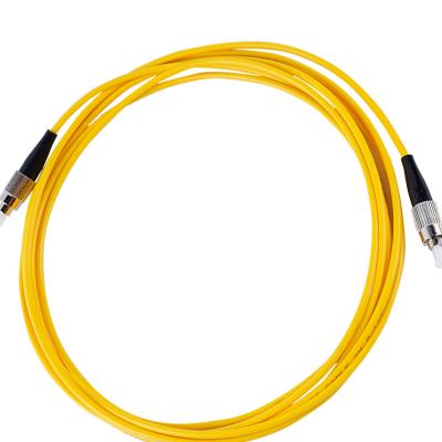 China PVC or LSZH FC-FC single mode 9/125 cable kabel optik cable duplex optical fiber patch cord for sale