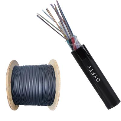 China OEM/ODM Outdoor Armord Single Mode 1 4 12 24 Core Fiber Optic Cable GYFTY for sale