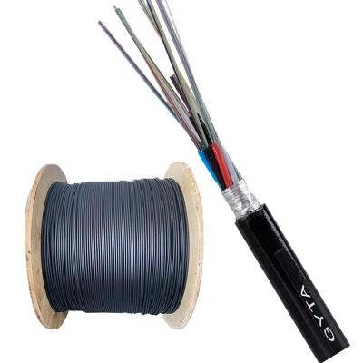 China Outdoor Armored Antenna And Conduit Optical Cable 8 10 12 16 Core Fiber Optic Cable GYTA for sale