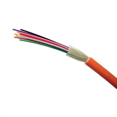 China FTTH GJFJV GJFJH Multi Mode Single Mode Fiber Optic Cable 12f Orange Indoor Distribution Cable for sale