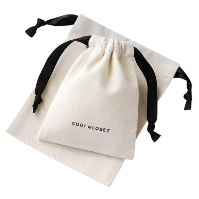 China New Arrival Recyclable Logo Luxury Gift Cloth Bags Custom Made With Drawstring Satin Jewelery Pouch For Festival Wedding for sale