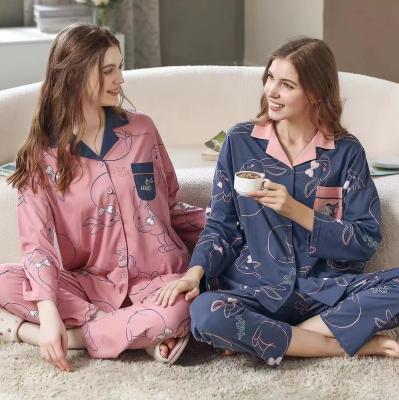 China Breathable Sleepwear Set Bridesmaid Dresses PJ Set Pajama Pijamas Sleepwear Women Luxury Cotton Nightgowns for sale