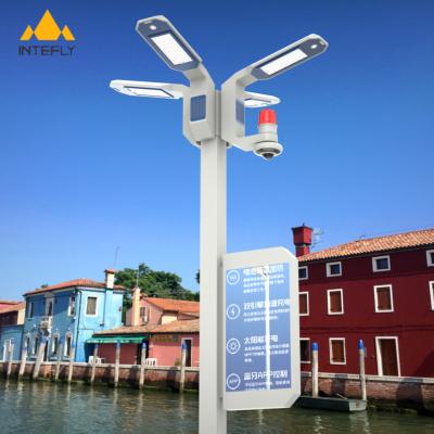 China Hot selling INTEFLY camera INTEFLY light pole AI PTZ lamp outdoor wifi smart integrated smart street light pole 12m multifunction solar powered smart poles 6m 8m for sale