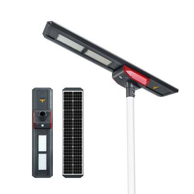 China ROUTE 40 50 60 80 100 120 130 200 W Waterproof Outdoor 30 Lamps IP65 Street Light Integrated All In One LED Solar Street Light for sale