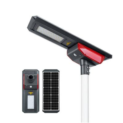 China ROAD Smart City 30W 40W 50W 60W 80W LED All in One Original INTEFLY Brand Solar Street Light Mobile APP Control LED Street Lights for sale