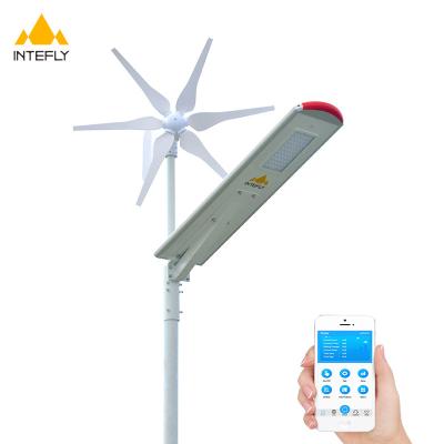 China Quality Hybrid Solar Wind Project Street Light ROAD INTEFLY 24V 300W Factory Price Solar Hybrid Wind Turbine Street Lights for sale