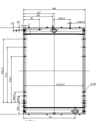 China Yutong Bus Diesel Truck Radiators Assembly 1301-04620 All Aluminum Thickening for sale