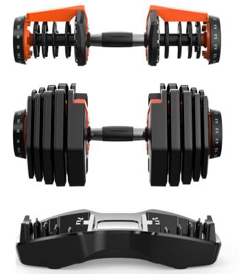 China Custom Logo Adjustable Dumbbells High Quality Durable 20KG 32KG For Gym Or Home Use for sale