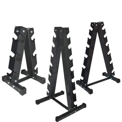 China Wholesale Durable High Quality Commercial Gym Steel Dumbbell Set With Rack Hex Dumbbell Stock Steel Shaft for sale