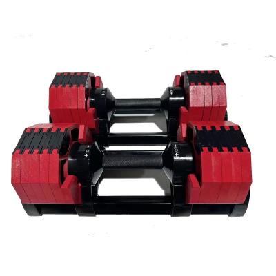 China New Durable Wholesale Fixed Core Adjustable Dumbbells 2kg Increase 32kg 36kg 70lbs Adjustable Dumbbell for sale