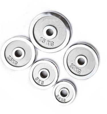 China Universal Wholesale Gym Strength Training Equipment Cast Iron Weight Plates Chrome Steel Weight Plates for sale