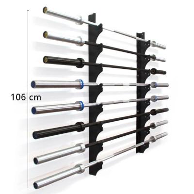 China Durable Wholesale Home Gym Equipment Steel Barbell Rack Horizontal Wall Mounted Dumbbell Rack for sale