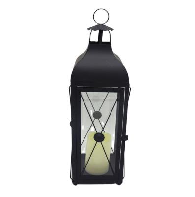 China Saving Decorative Home Metal Lanternmetal Steel Rechargeable Led Lantern Decor On Sale for sale