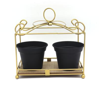 China Economy Custom Metal Plant Stand Flower Pot Display Rack Outdoor Flower Stand For Store for sale