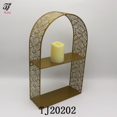 China Classic two layers of creative hollow candlestick decoration for home life for sale