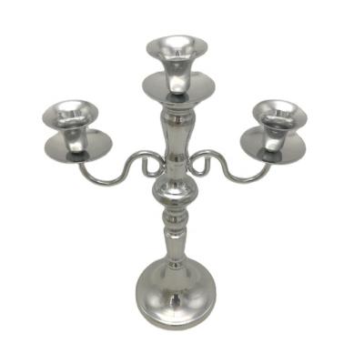 China European Classical Three Headed Candlestick Luxury Western Restaurant Candlelight Romantic Dinner Decoration Wedding Props Candlestick for sale