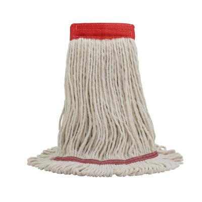 China Sustainable Nature Cotton 4 Ply Blended Kentucky Commercial Stabilized Floor Mop Wet Industrial Mop Refill Supplies for sale