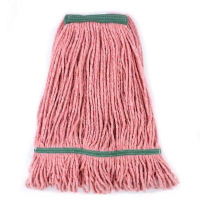 China Sustainable Commercial End Broom 450g Health Care Industry Wet Head Broom Refill Heavy Duty Cotton Broom Looped Head for sale