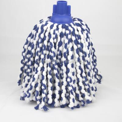 China Viable Italian Connector Microfiber Blend With Cotton Around Mop Head for sale