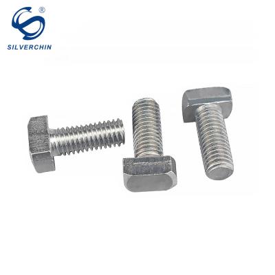 China Industial Aluminum Profile Slot 10 Thread M8 t Slot Drop In Bolt t Head Screw Hammer Bolt for sale