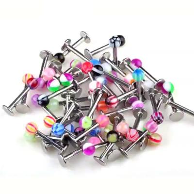 China 10pcs/Set TRENDY Lip Nail Ornament Stainless Steel Body Jewelry Piercing Women Shape Gift Party Wedding Trendy Body Unisex for sale