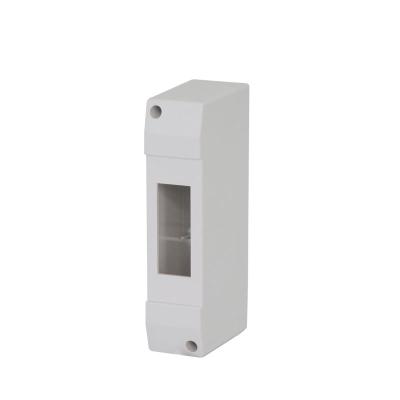 China ABS/PS ZCEBOX MCB Fence Post Single Surface Mount Outdoor Power Distribution Box for sale