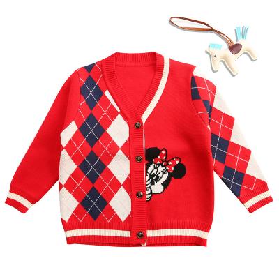 China Letter Knitted Cartoon Jacquard Cardigan Boys Sweater Toddler Casual Cardigan High Quality Anti-Shrink Anti-Shrink for sale