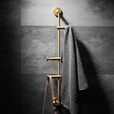 China Wall-mounted Brass Coat Hanger Clothes Hook Bathroom Hook Towel Rack for sale