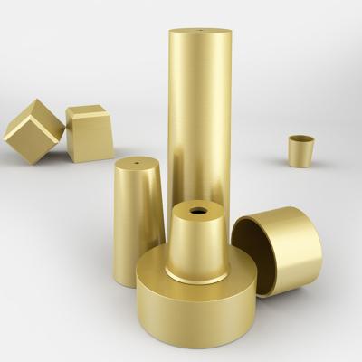 China Hot sale Furniture copper foot cover Brushed brass for sale