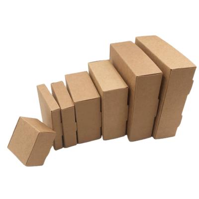 China Recyclable Packaging Paper Box Custom Logo , Brown Kraft Folding Recycled Paper Box Packaging for sale