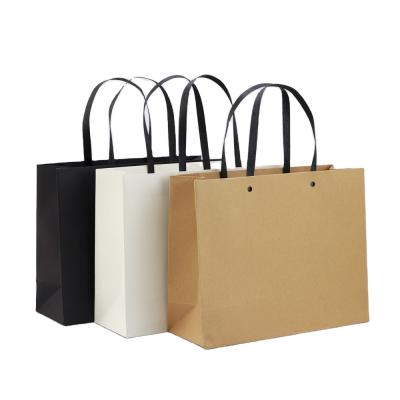 China High Quality Recyclable Customized Luxury Wrapping Bottom Recycled Kraft Paper Shopping Bag Square Kraft Paper Singles Repack for sale