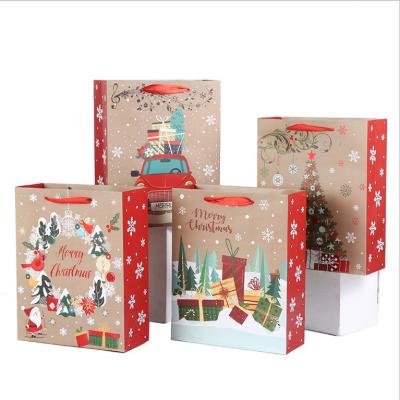 China Recyclable High Quality Paper Gift Bag , Twisted Handle Carry Bag With Handle For Christmas Gift for sale