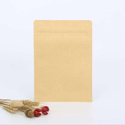 China Stand Up Pouch China Stand Up Pouch Kraft Paper Zip Lock Bag With Window For Food for sale