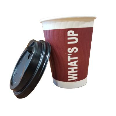 China Disposable High Level Disposable 12Oz Paper Coffee Cups For Sale for sale