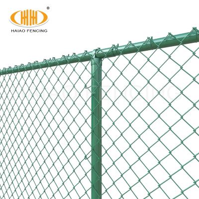 China Easily Assembled Chain Link Fence For Yard , Fence For Football Fields , Wire Mesh Fence Used Morocco for sale