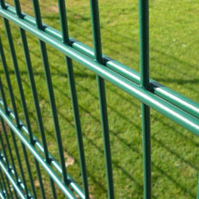 China Easily Assembled Hot Sale Powder Coated Metal Double Rod Mat Grid Zaun Fence Twin Bar Wire Welded Mesh 868/656/545 Fence for sale