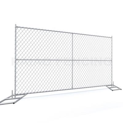 China Easily Assembled Haiao Fencing Temporary Chain Link Fence With Cross Tube for sale